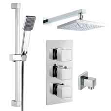 Raffa Chrome Thermostatic Shower